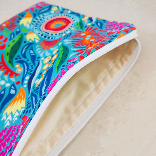 Australian Native Prints Zipper Beauty Bag