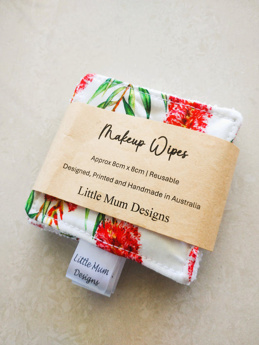 Red Bottlebrush Makeup Wipes
