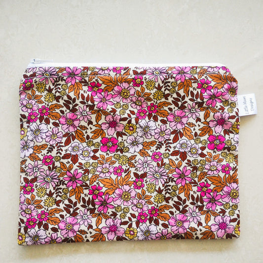 Pretty in Pink Zipper Beauty Bag