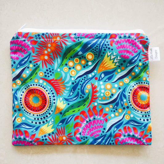 Australian Native Prints Zipper Beauty Bag